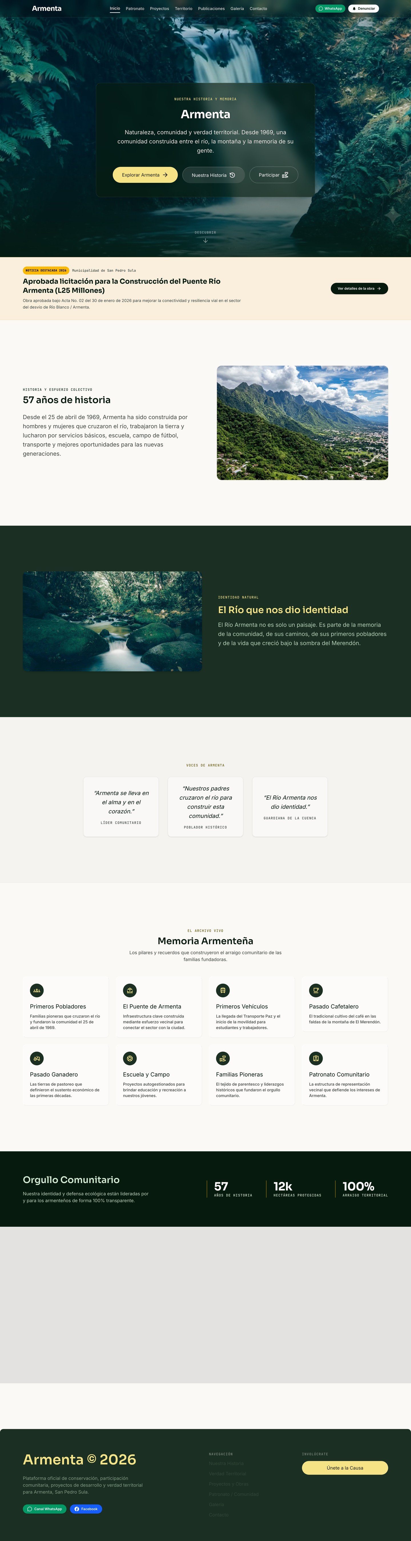 ArmentaSPS — community platform for Armenta, San Pedro Sula
